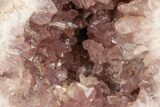 Sparkly, Pink Amethyst Geode Half - Argentina #195444-1